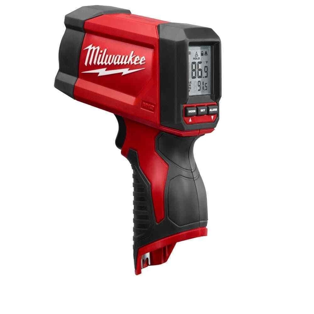 MILWAUKEE Infrared Thermometer – -22°F to 1022°F Range, 12:1 Distance-to-Spot