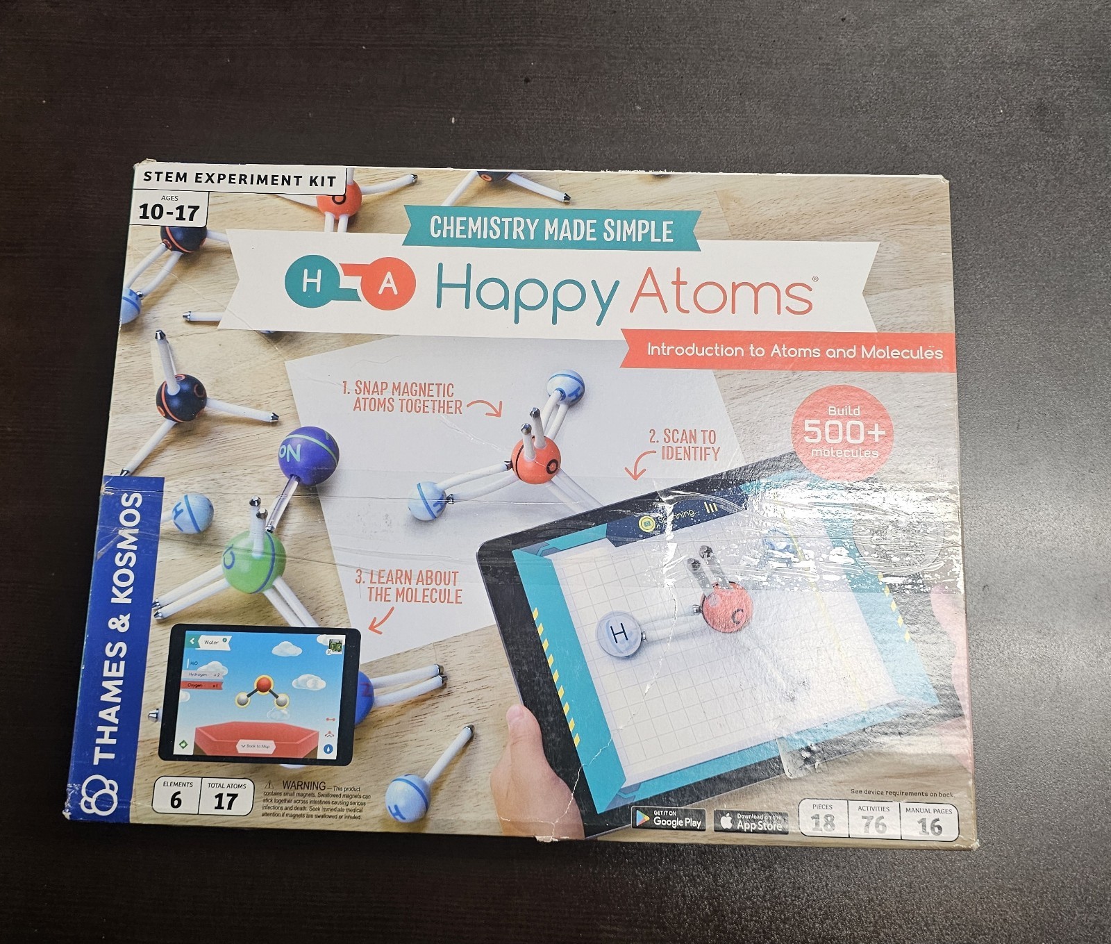 Thames & Kosmos Happy Atoms Stem Experiment Kit Complete Set - 585001