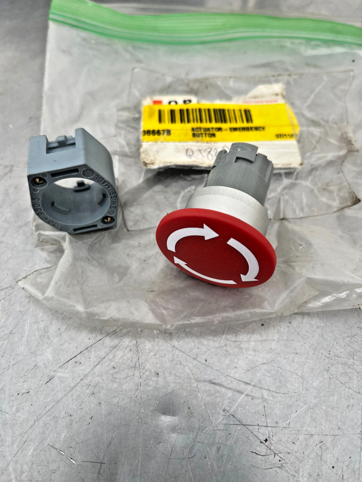 0086678 OEM WACKER NEUSON Emergency BUTTON ACTUATOR RT820
