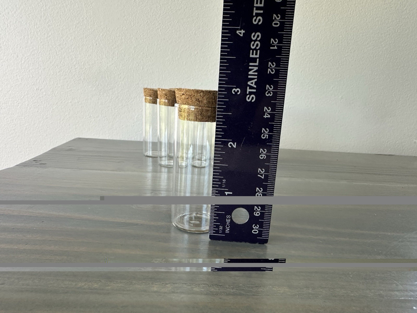45 Glass Vials with Cork Lids