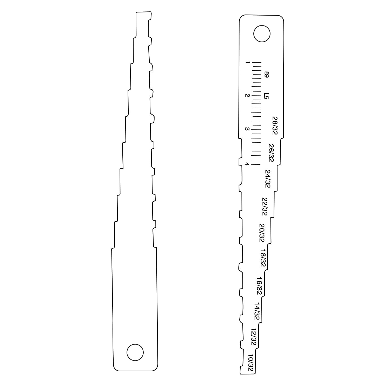 Brake Tech Tools Made in America Technician Gauge Pocket Labeled...