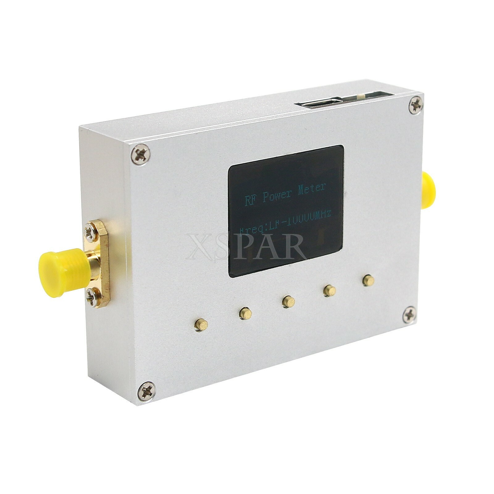 100KHz-10GHz RF Power Meter Settable RF Power Attenuation CNC Shell 0.96" OLED*