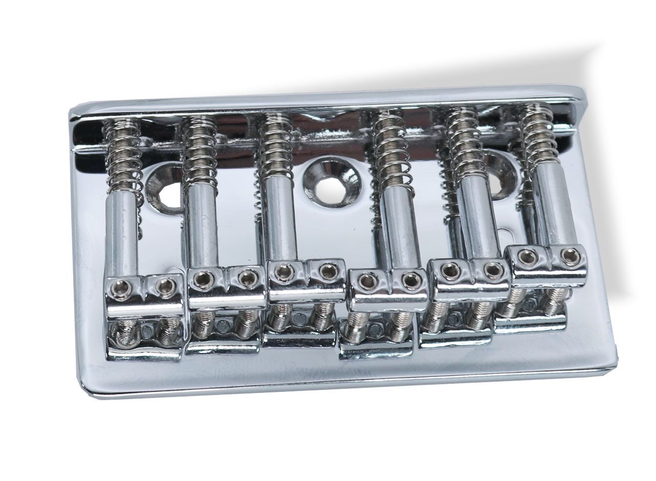 Bridge Hardtail 54mm Spread string thru bridge Top mount Chrome 2 1/8