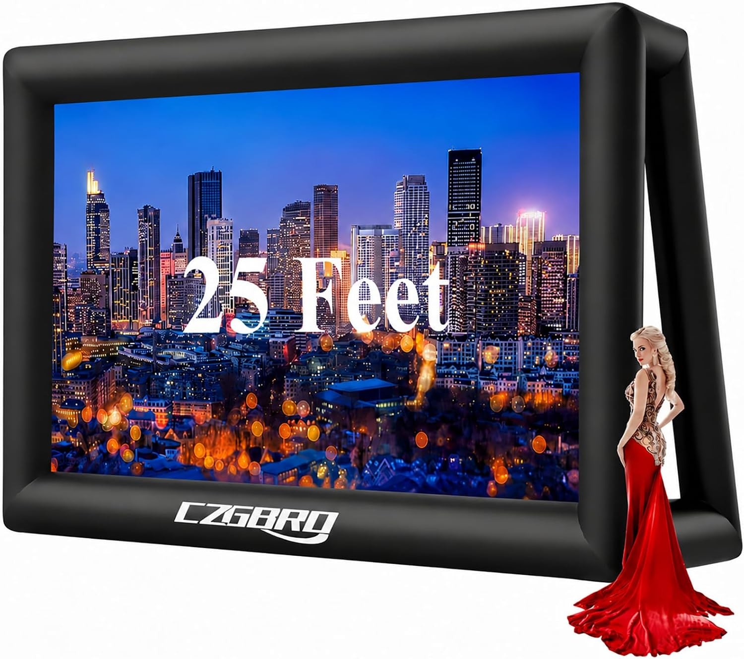 25FT Inflatable Outdoor Projector Screen Movie