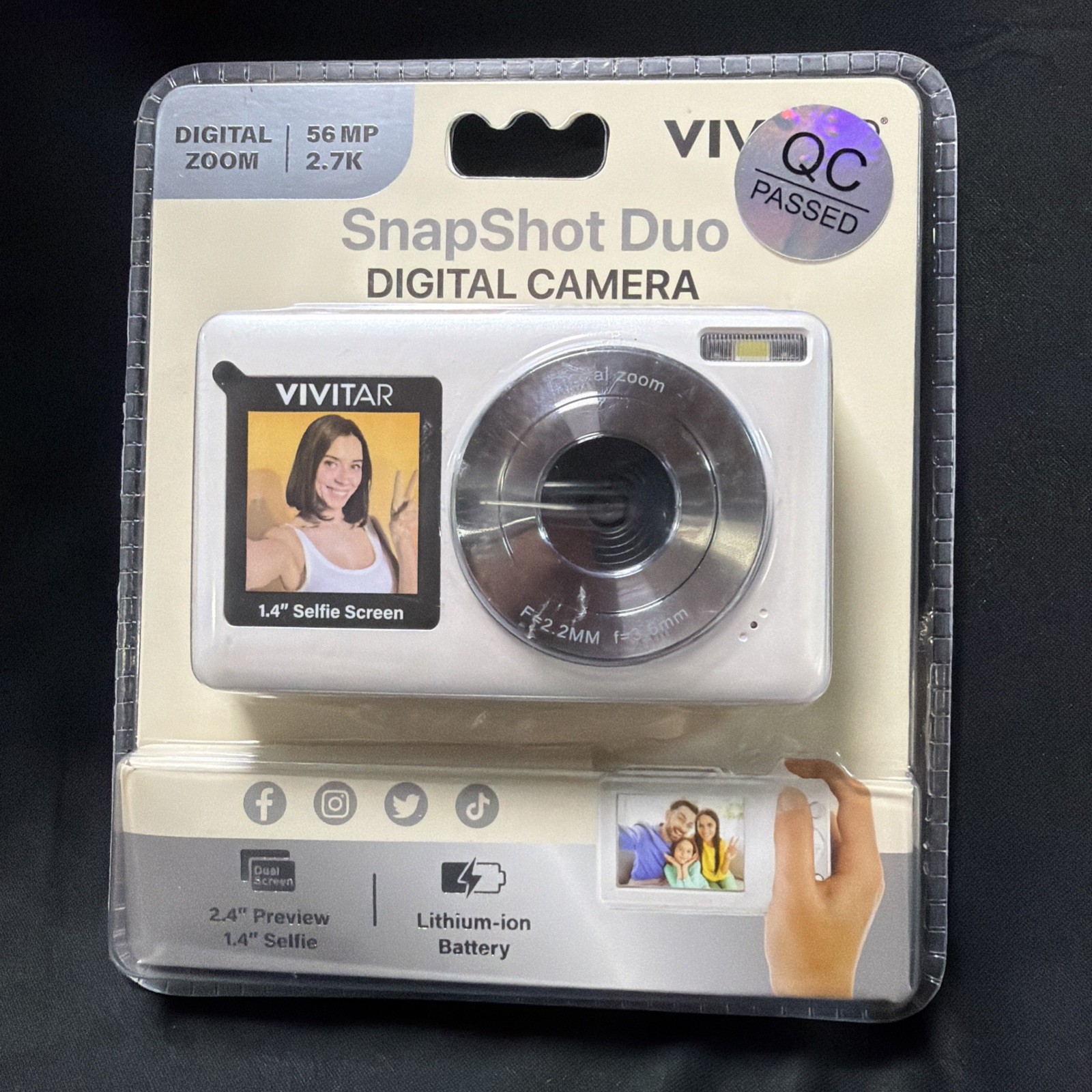 Vivitar SnapShot Duo Digital Zoom VECS124X2-white