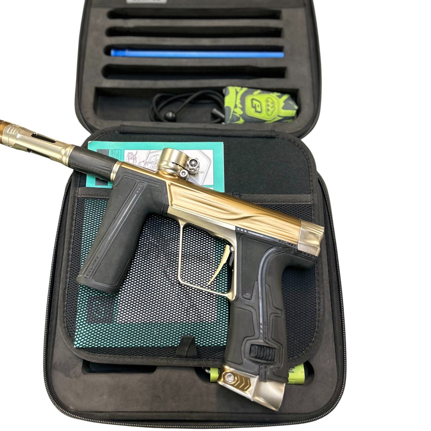 Used Planet Eclipse R5 Paintball Marker w/ Case - Brown/Sand