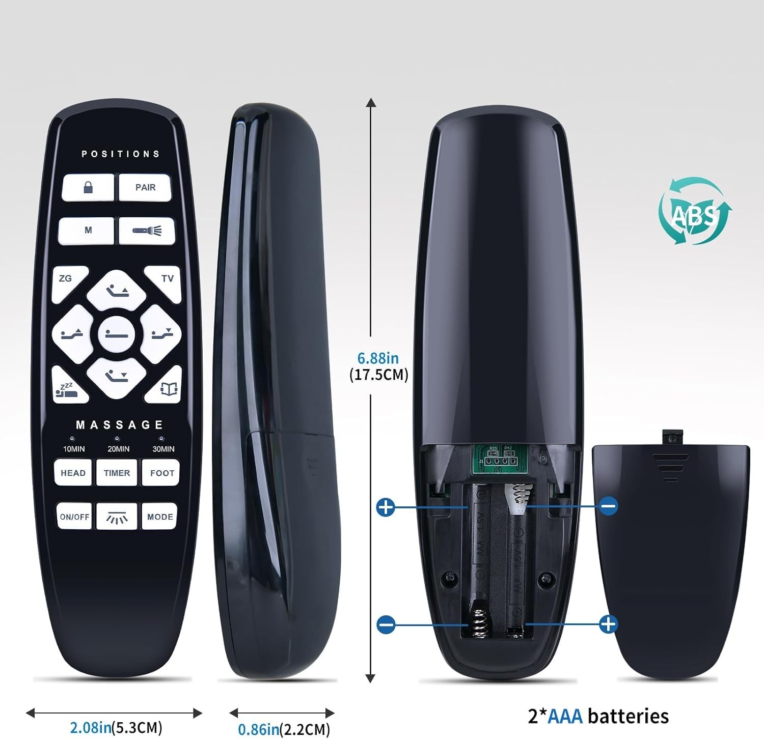 RF.27.19.02 Remote Control for GhostBed Adjustable Bed Okin Fromann ASONLY
