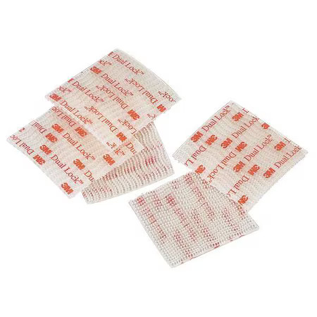 3M Sj3560 Reclosable Fastener Shapes, Acrylic Adhesive, 3 In, 1 In W, Clear,