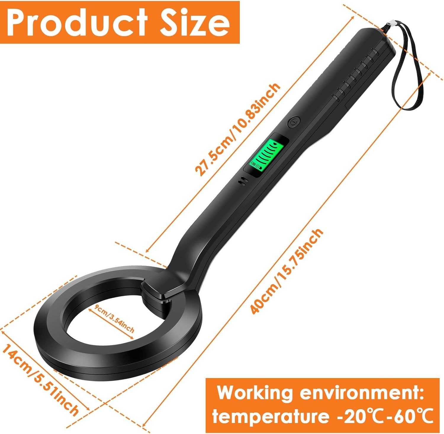 Underwater Metal Detector Submersive Fully Waterproof Metal Detector for Ad