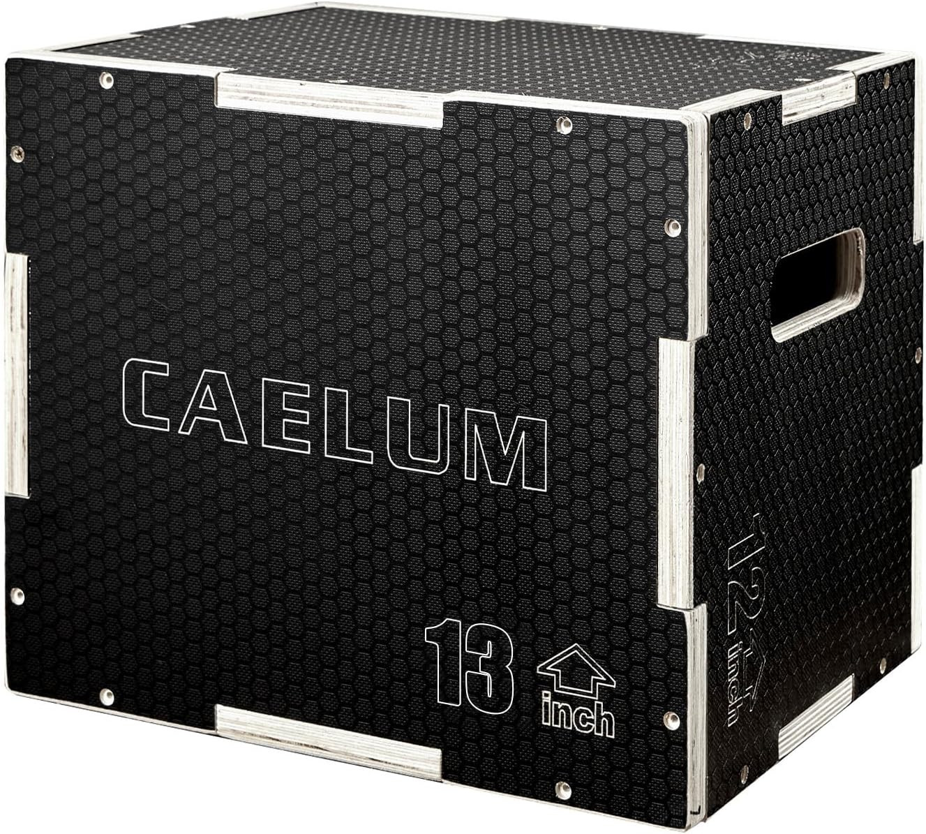 3-In-1 Wood Plyo Box - Non-Slip Plyometric Jump Box for Home & Gym, 400Lbs Beari