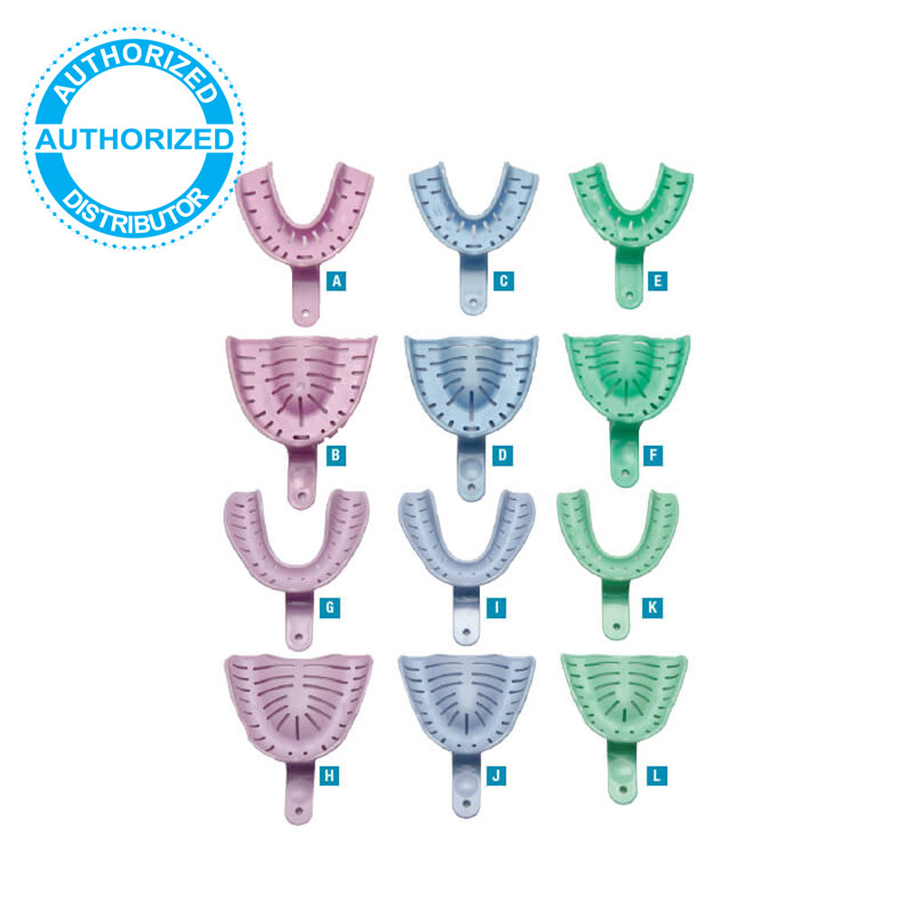 Impression Trays - Dentate / Edentulous in Six Sizes Transform Heat Mouldable