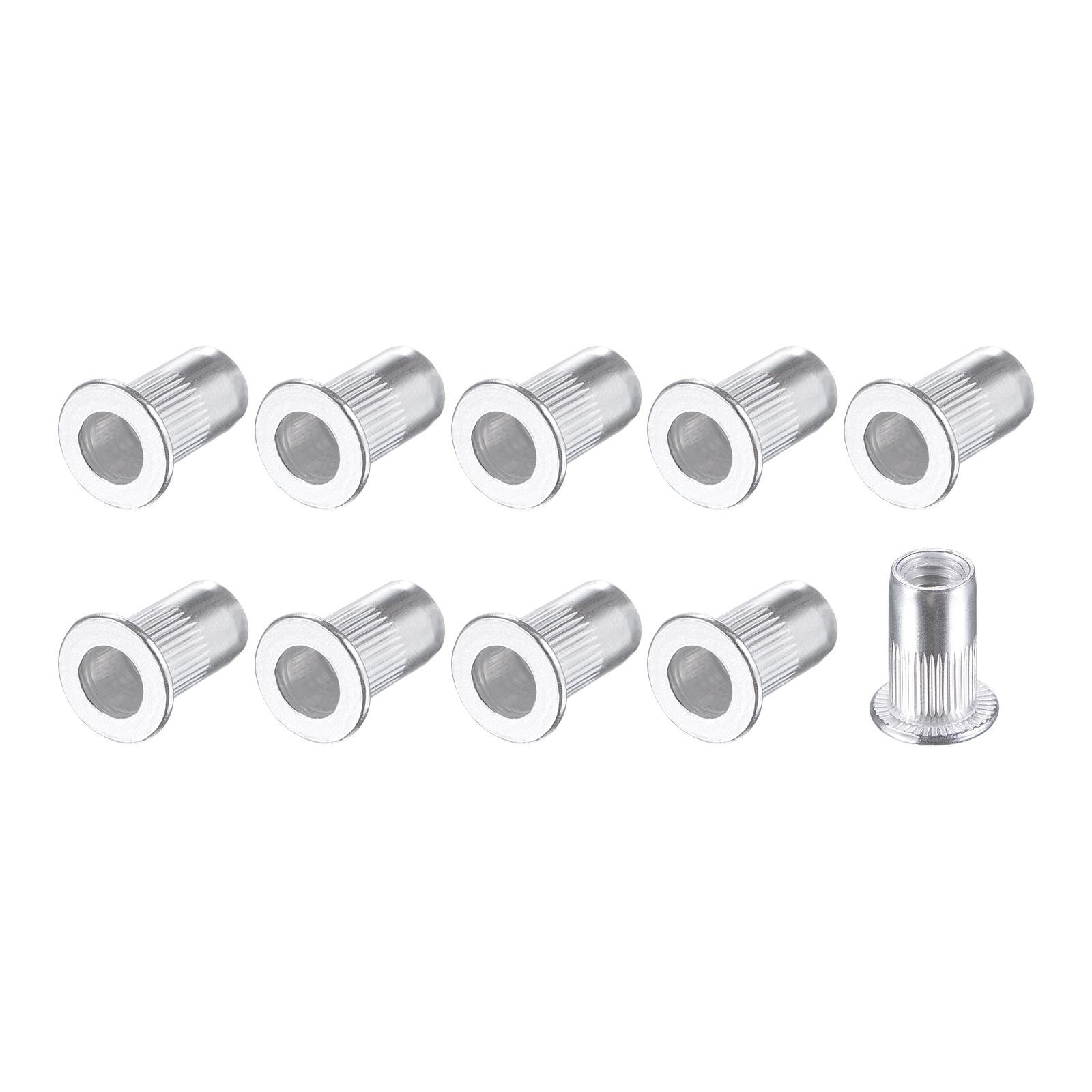 Rivet Nuts (M5) 110Pcs, Aluminum Alloy Threaded Insert Nuts