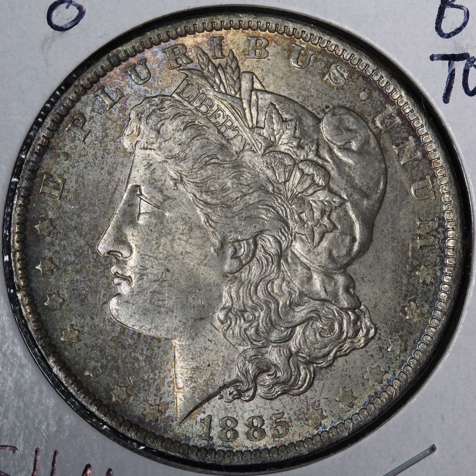 1885-O Morgan Silver Dollar BU *UNCIRCULATED* MS TONED E344 KSHM