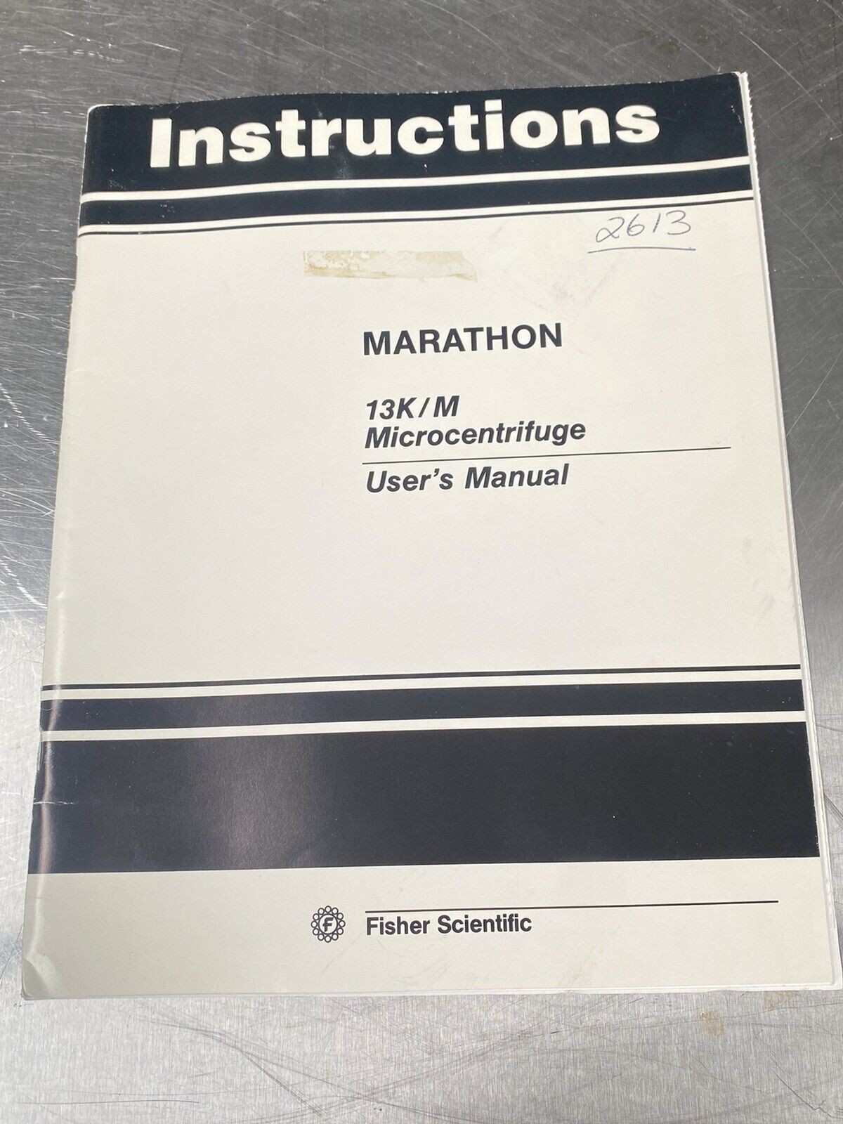 Fisher Scientific Marathon 13k/M Microcentrifuge- Users Manual/Instructions Book