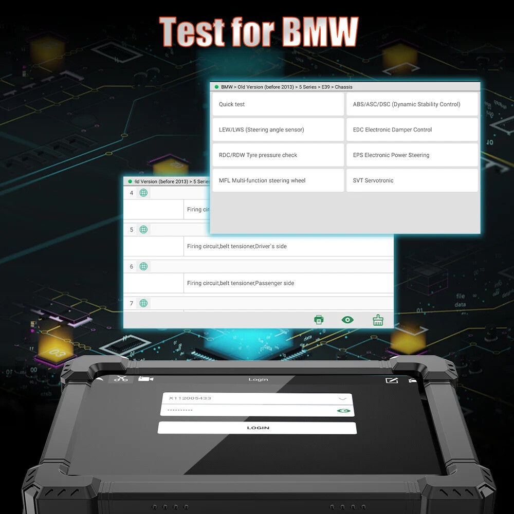 ANCEL X7 Full System Bidirectional OBD2 Scanner Car Diagnostic Tool ECU Coding