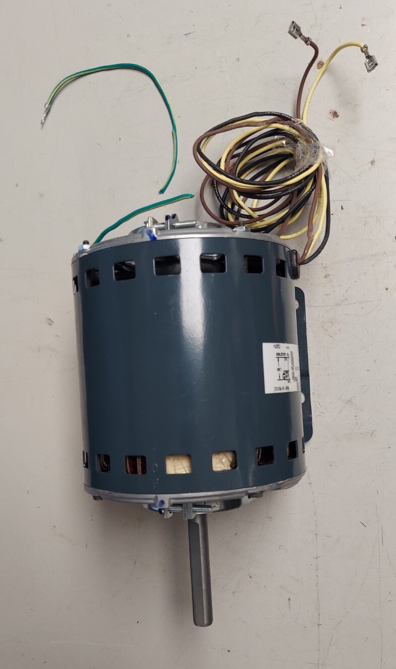 Carrier HC 52EE 460 Motor, 460V, 1-Phase, 1 HP, 1650 rpm, Wires Damaged