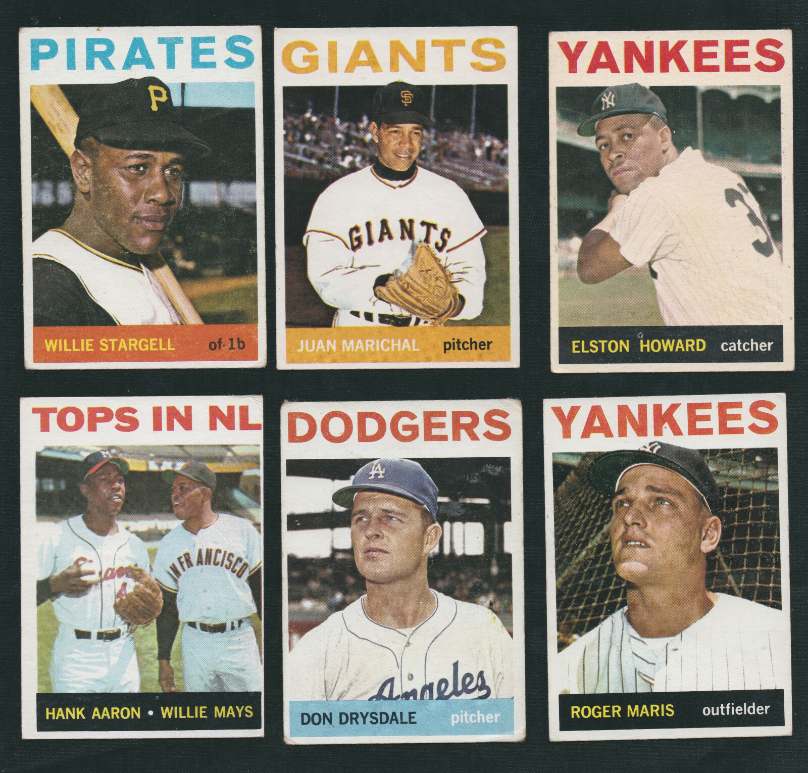1964 TOPPS original BASEBALL CARDS -YOU Pick A PLAYER CHOICE - COMMONS TO STARS