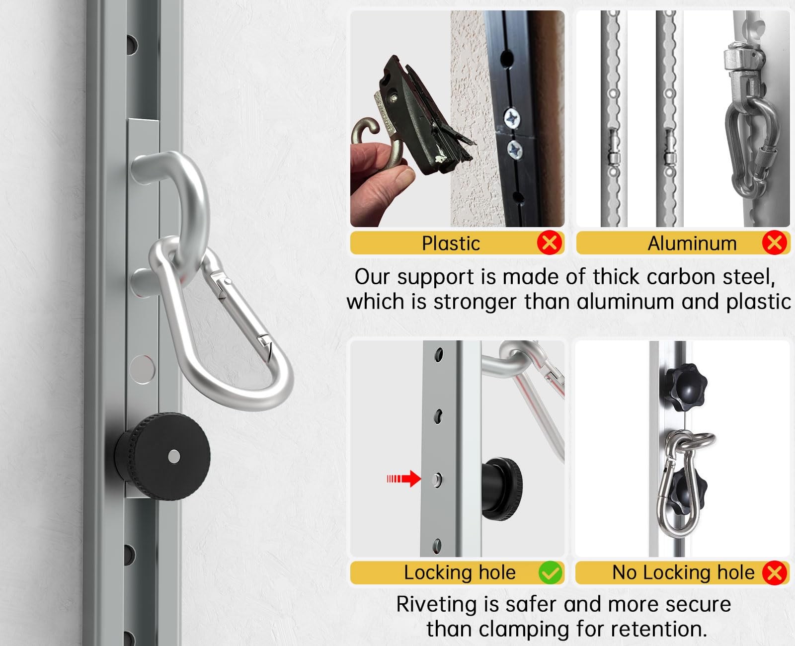 Professional 80" Adjustable Wall Anchor for Resistance Bands - Ultimate Home ...