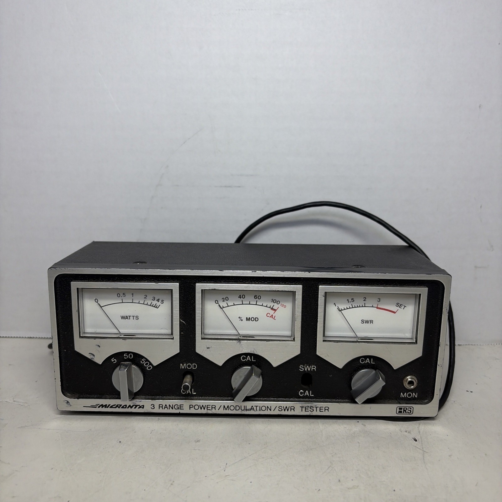 Micronta 3-Meter CB HAM Tester Radio Shack #21-522 Power/Modulation/SWR WORKING
