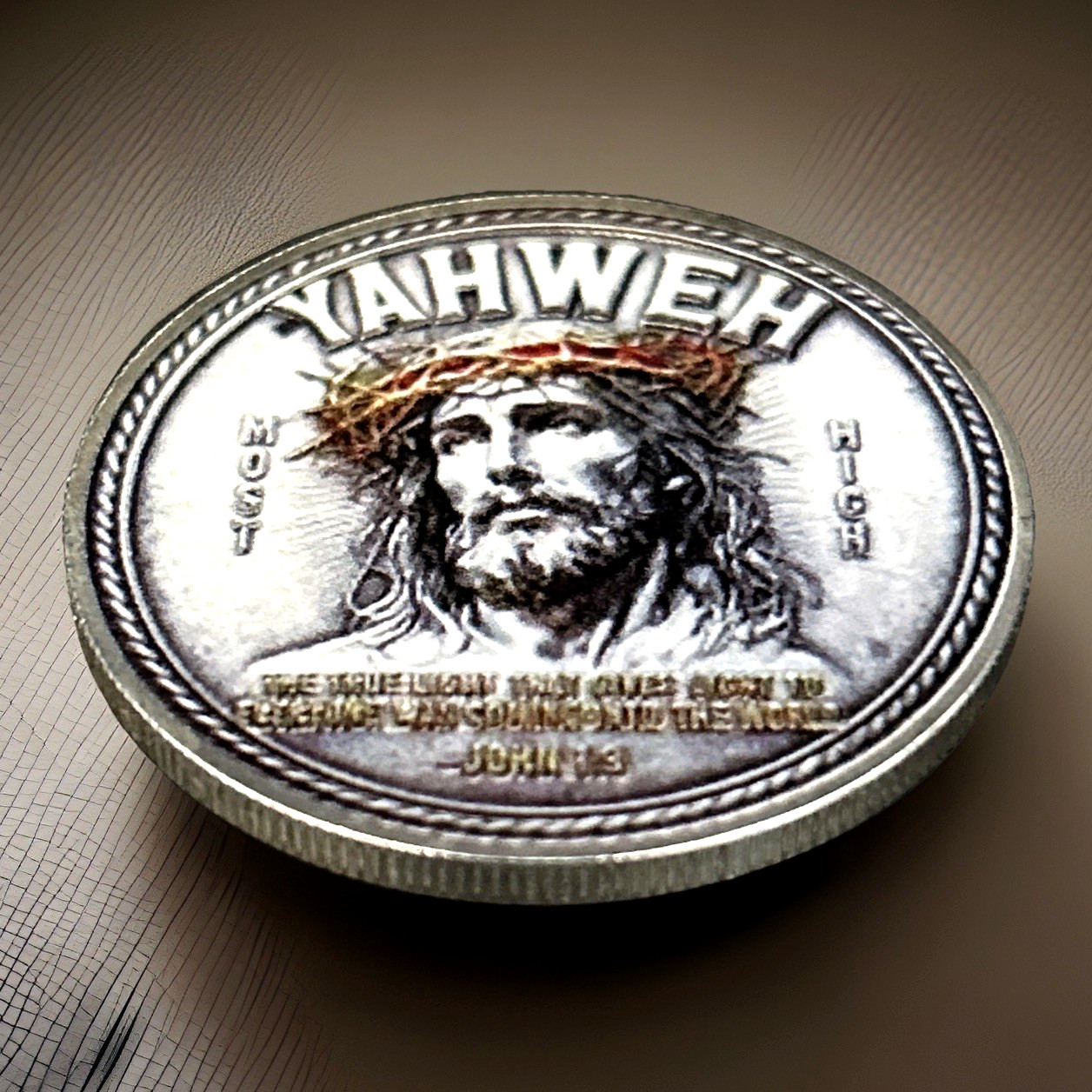 Christian - Religious *Jesus YAHWEH Psalm * ENGRAVED Commemorative Coin Medal
