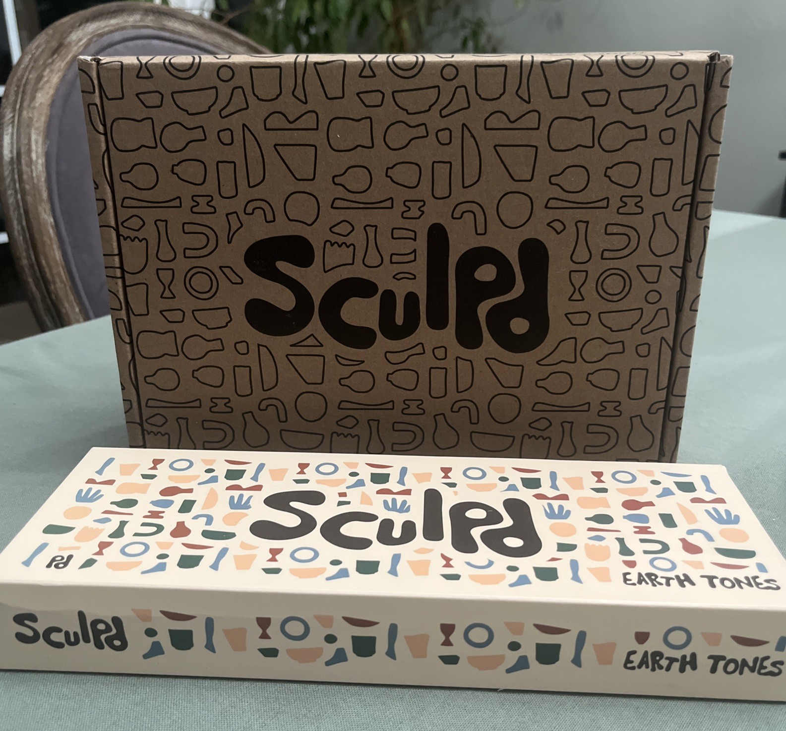 NEW Sculpd Pottery Kit and Extra Earth Tones Paint kit