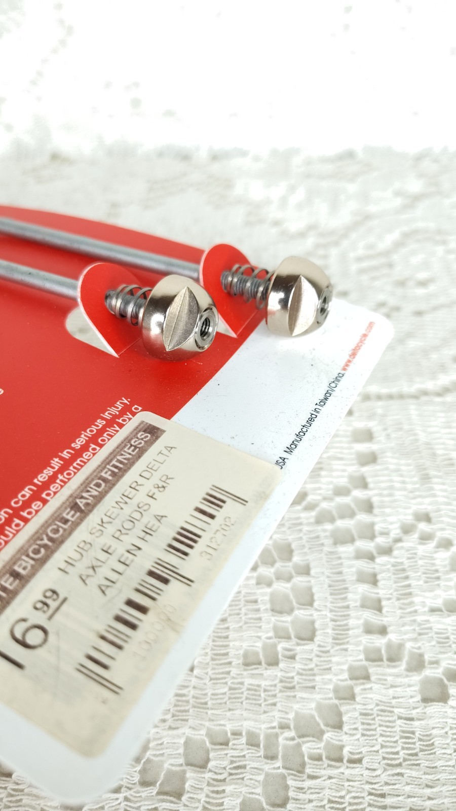 Delta Axle Rodz Locking Skewer Set (Silver) [TD9100]