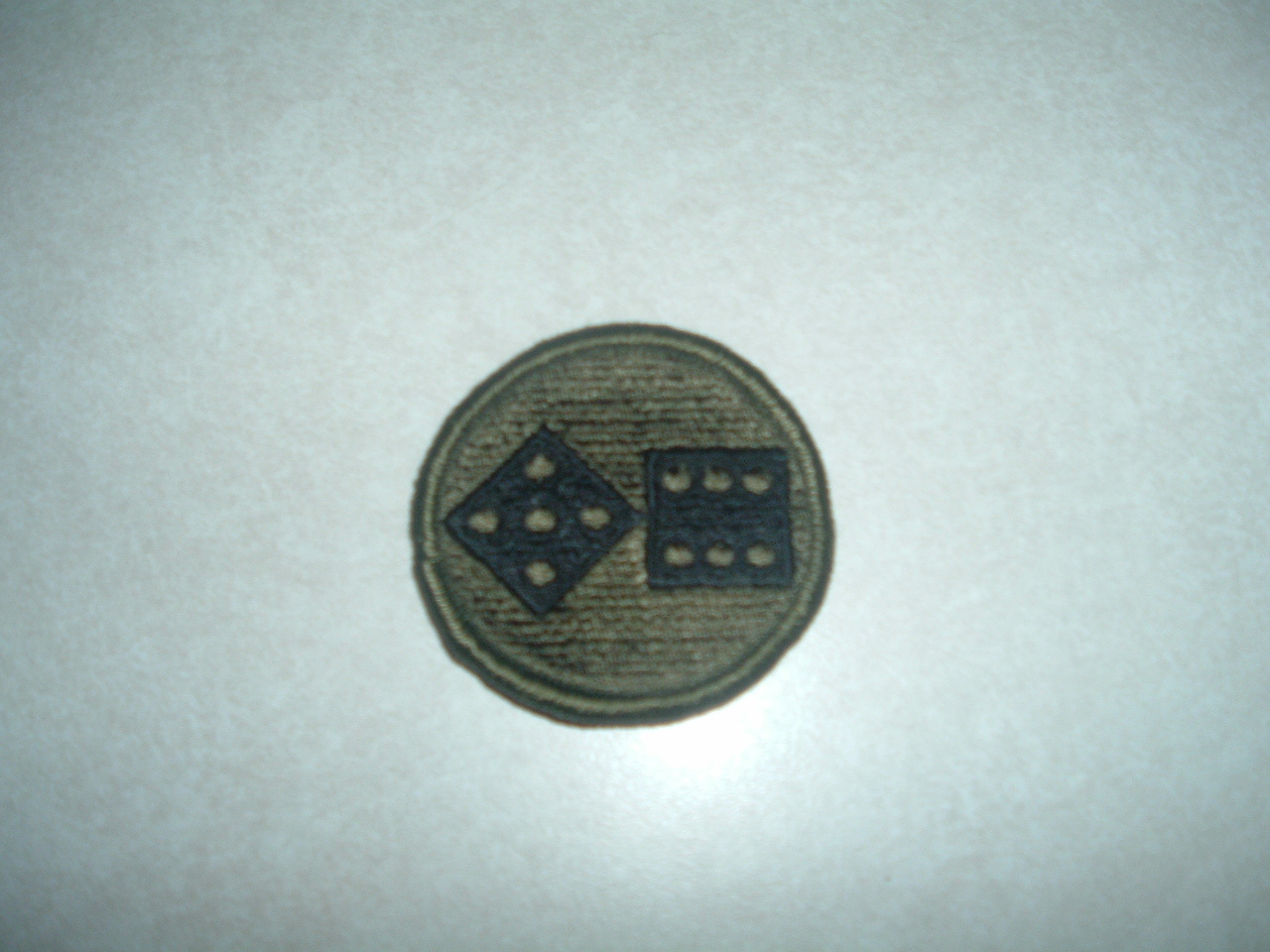 GENUINE MILITARY PATCH US ARMY 11TH US CORPS OD GREEN NEW OLD STOCK SEW ON