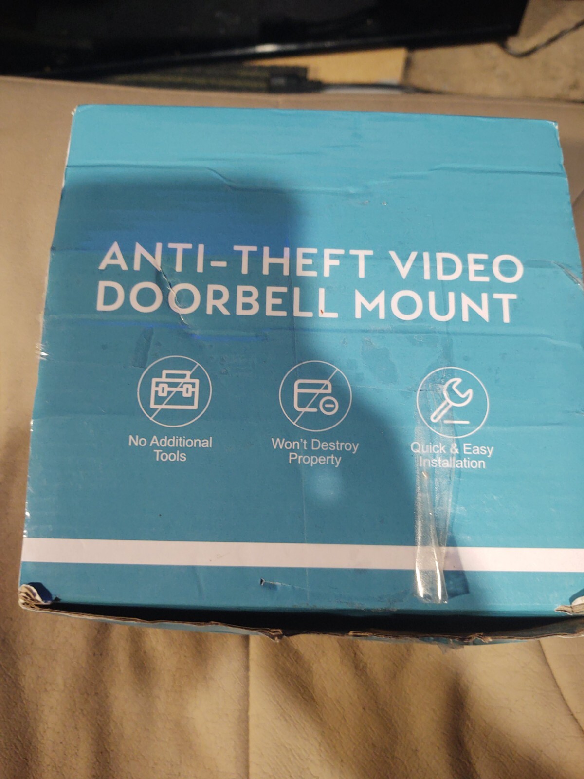 Anti-theft Video Doorbell Mount Door Mount Holder for Video Doorbell.New Openbox