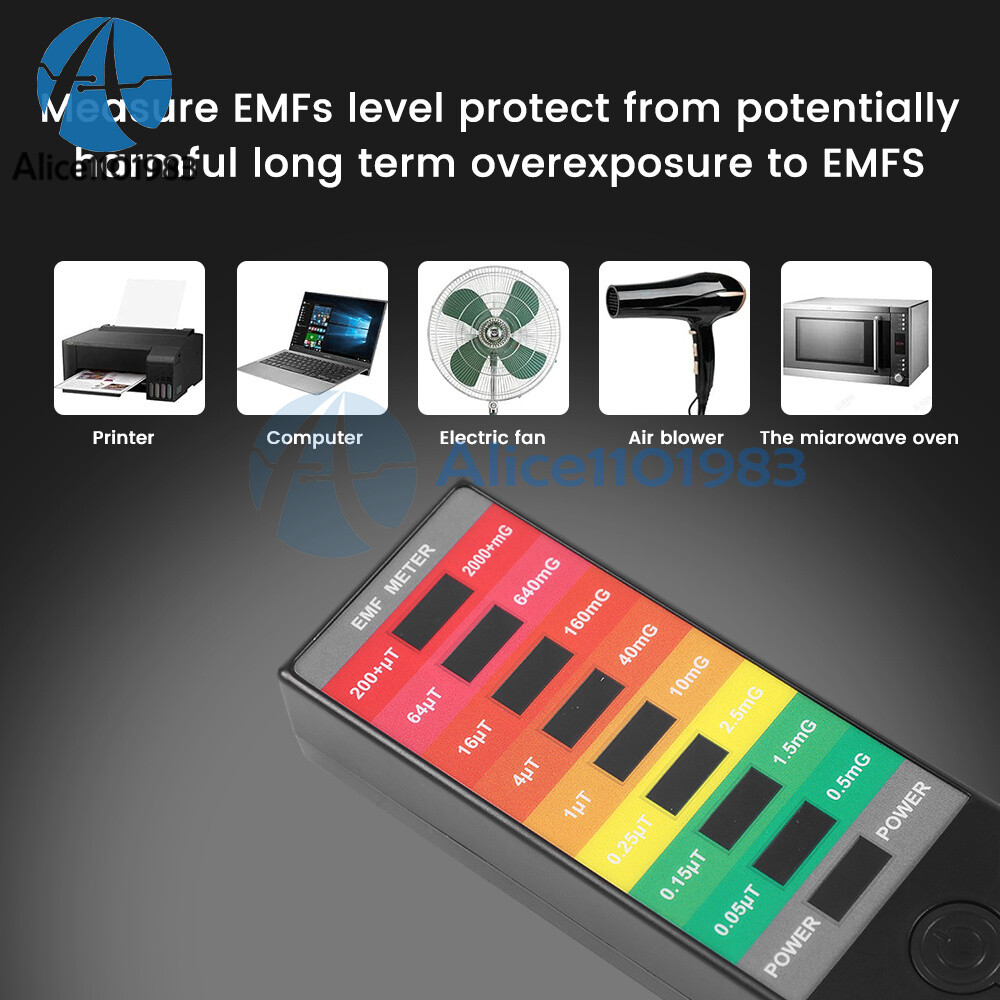 Electromagnetic Field Radiation Detector EMF Meter Electromagnetic Field Tester