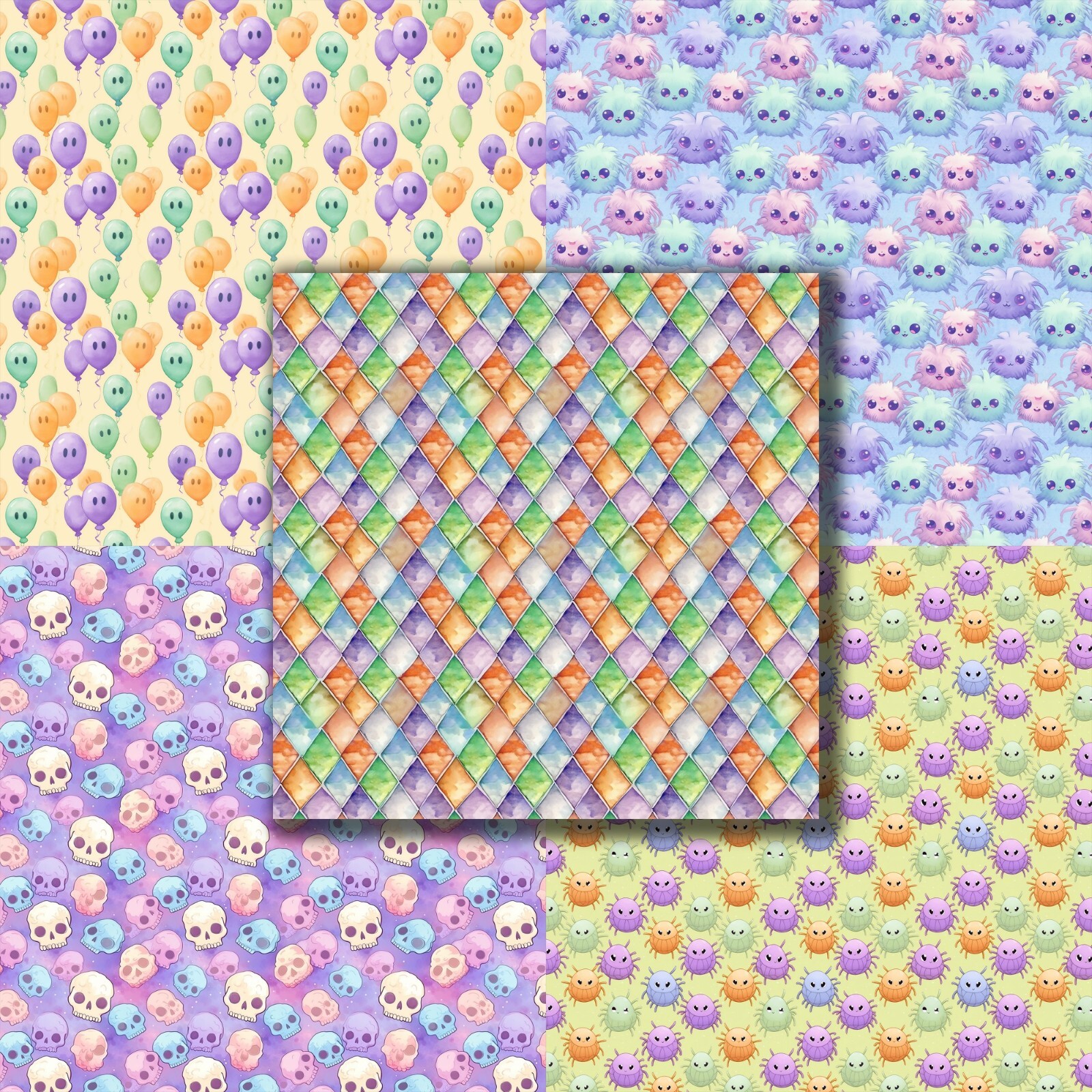 CUTE SPOOKY PATTERNS - Paper Pack
