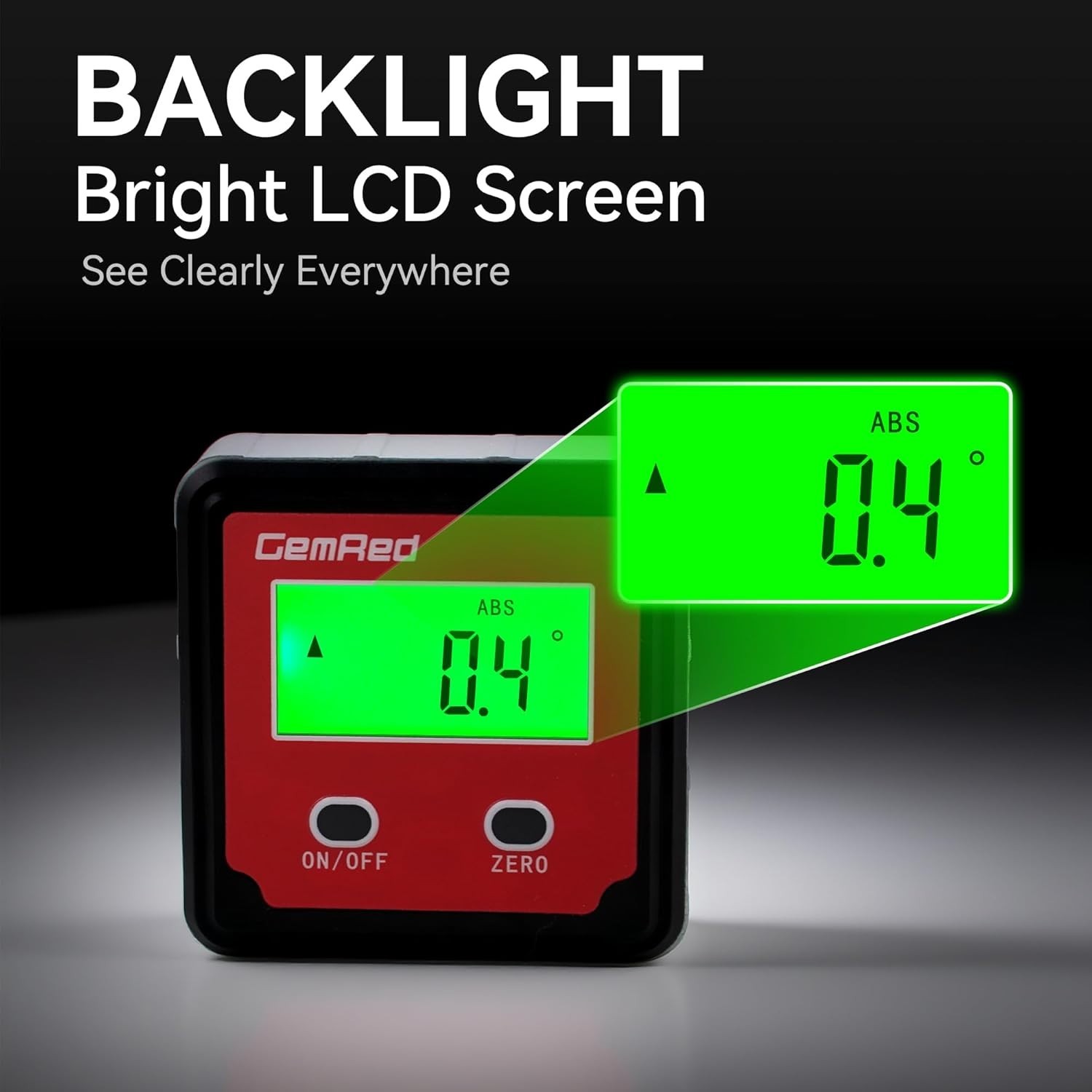 82412 Digital Angle Gauge with Green Backlight