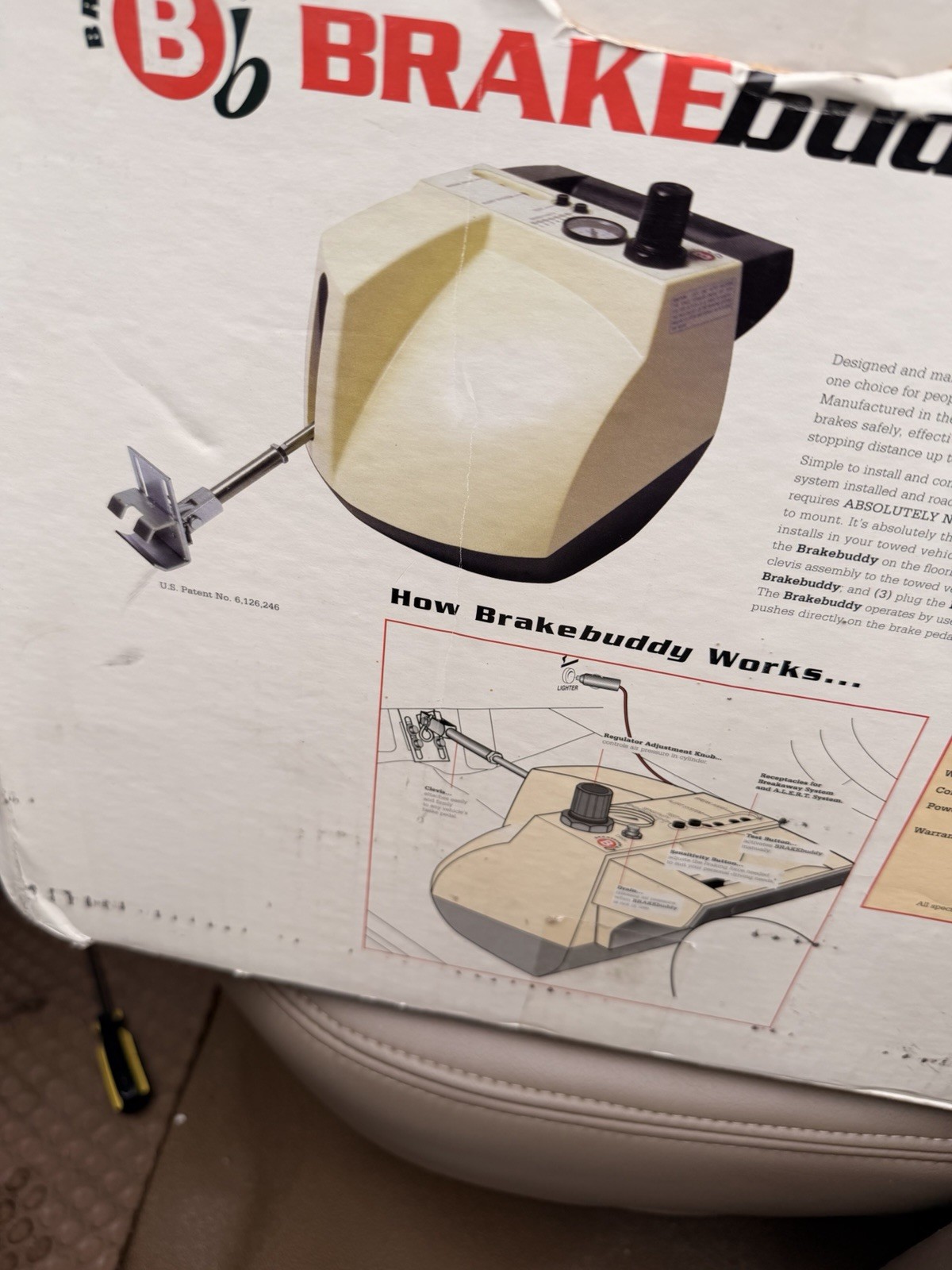 towed vehicle brake system