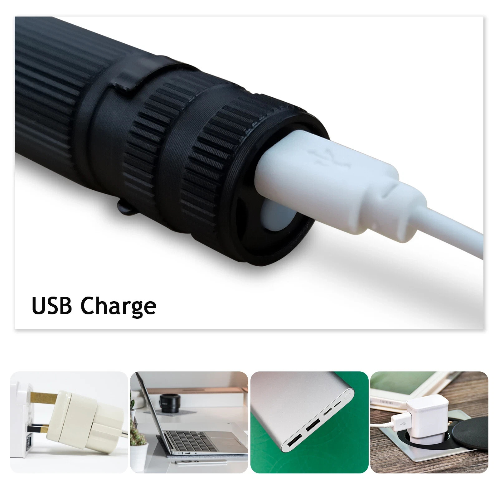 35000000 lumens Small LED Mini Flashlight Pocket Super Bright Torch Rechargeable