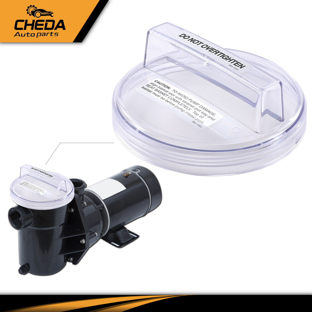 Pool Pump Strainer Lid Clear Cover Replacement Fit For Lomart Embassy