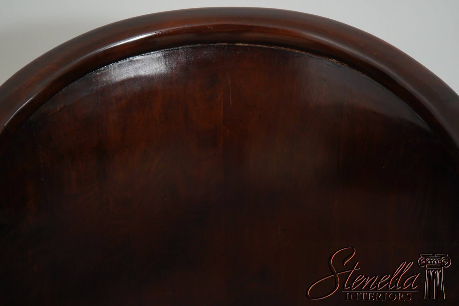 F62511EC: Monumental Ornately Carved Throne Chair w. Upholstered Seat