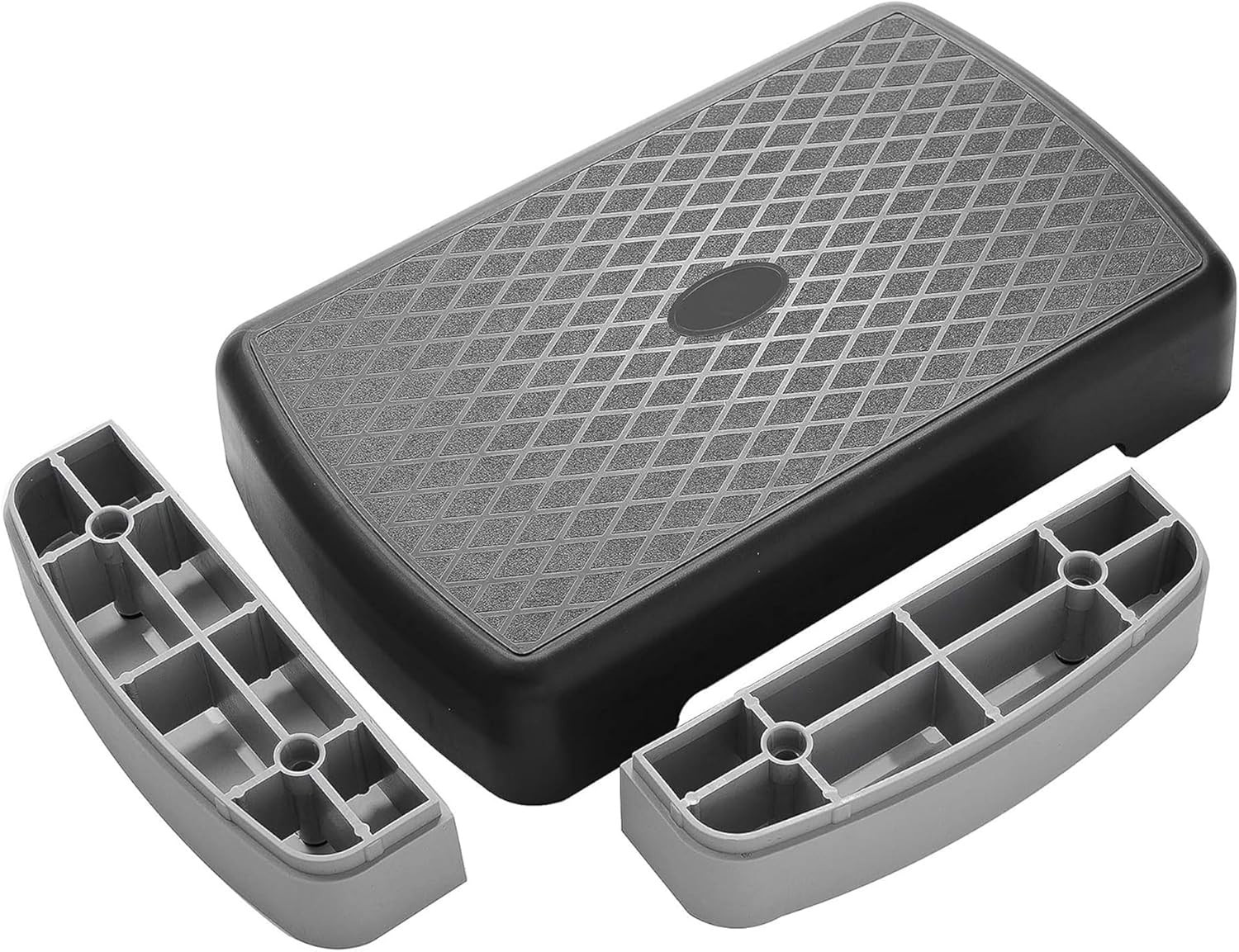 Aerobic Step Platform Trainer with Adjustable 2-Level Risers, 400 Pound Weight C