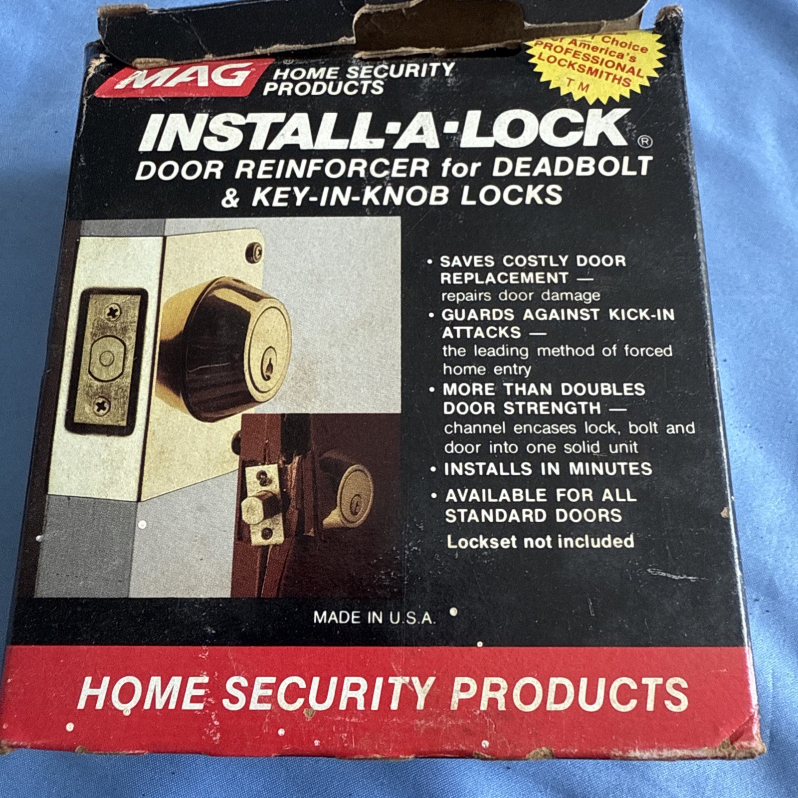 MAG Install A Lock Door Reinforcer Stainless Steel 81-S 1-3/4" DR 2-3/8" BS 314