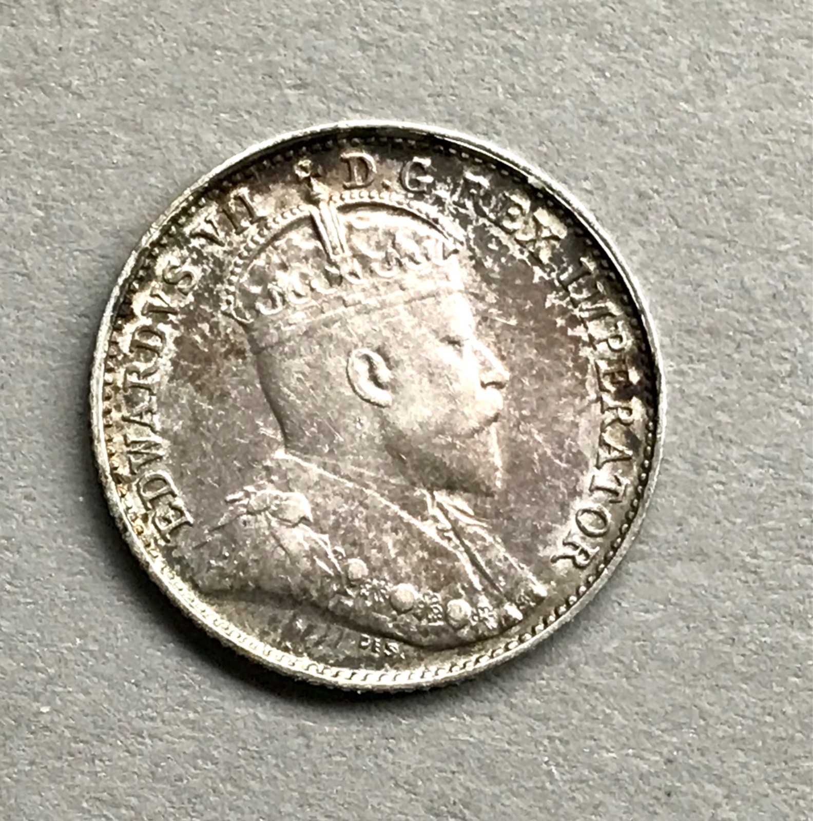 1908 Canada Five Cents Silver