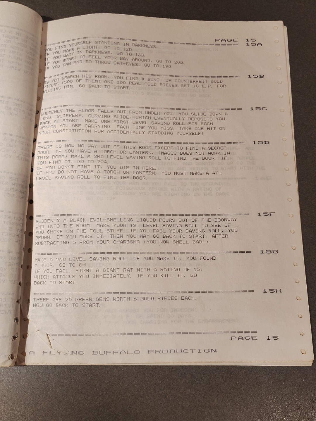 A Computer Generated Solitaire Dungeon 1977 City Of Terrors
