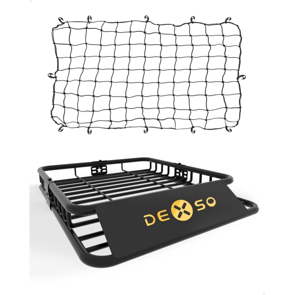 Universal Roof Rack Basket with Cargo Net 46 x 36 200 Lbs Capacity Heavy Duty
