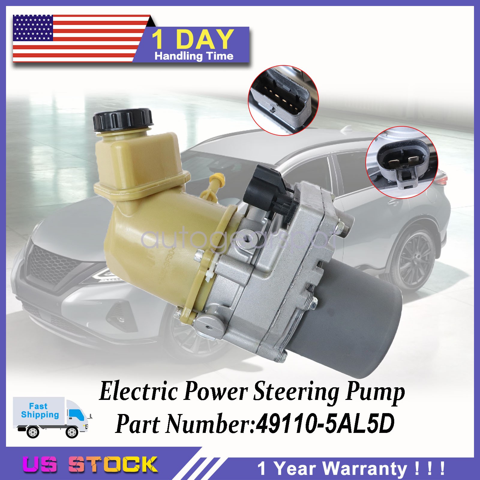 NEW For Nissan Murano 17-22 3.5L Electric Power Steering Pump 49110-5AL5D