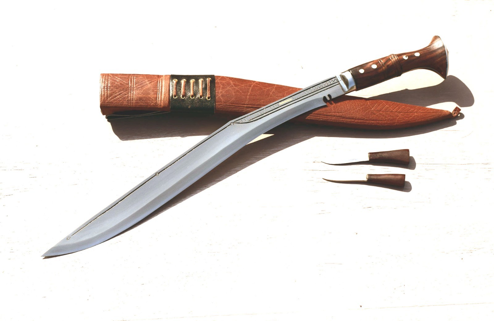 Handmade Nepalese/long traditional Kukri Knife-Sirupate  full tang (18" blade)