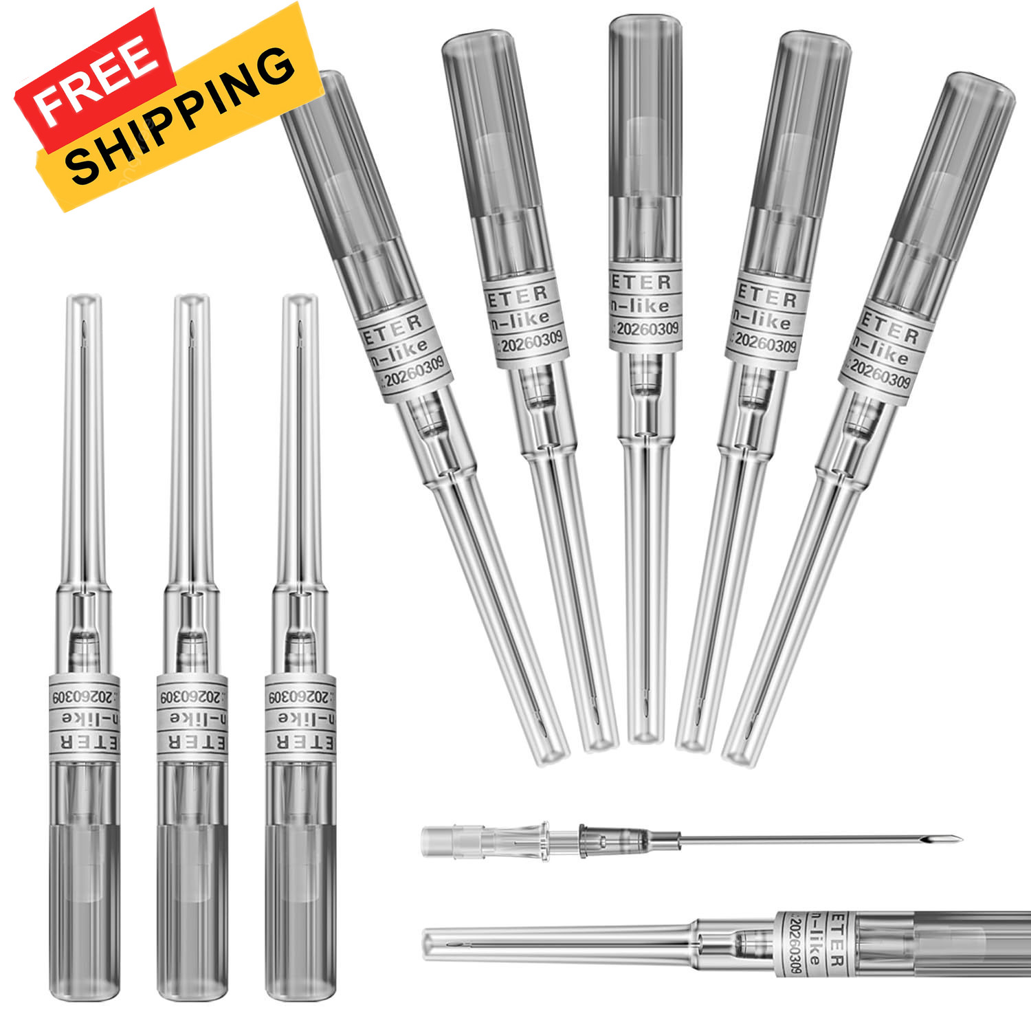 Catheter Piercing - Autdor 10Pcs IV 16 Gauge Ear Nose 16G-10pcs