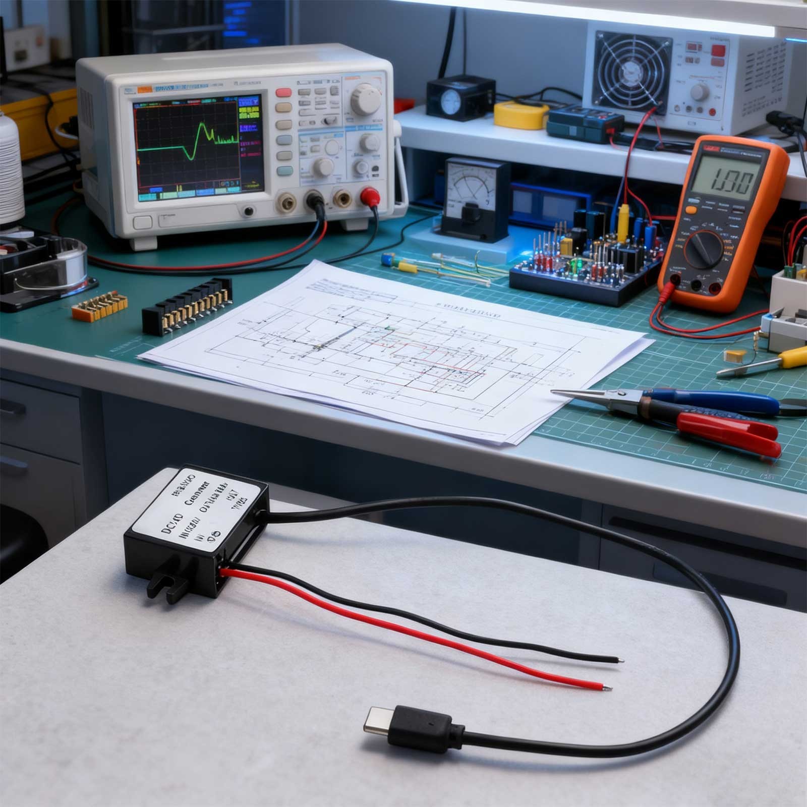 Compact DC Converter with High Conversion Rate up to Ninety Six Percent