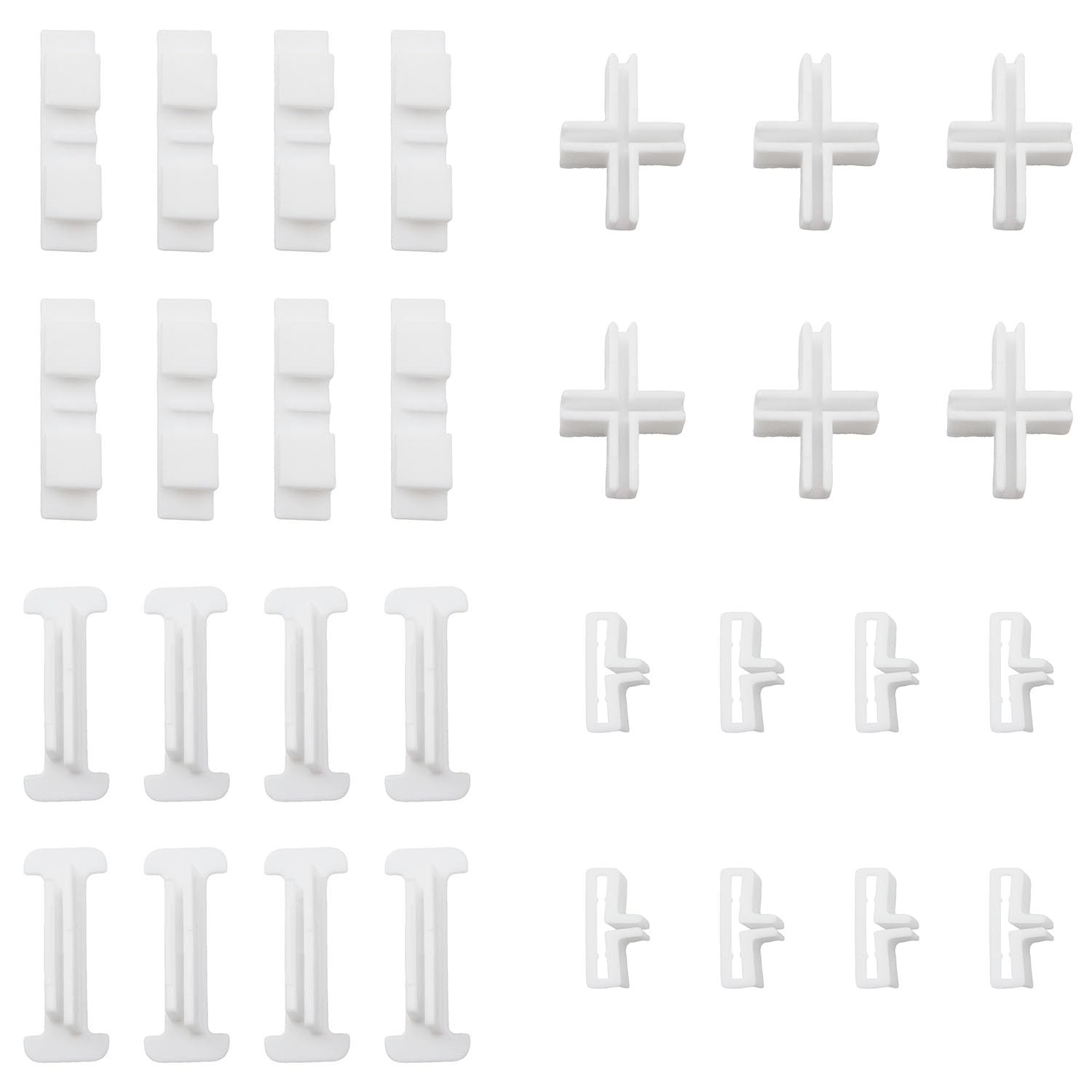 1 Set Drawer Organiser Divider White Plastic Divider Fixing Clip Splice Buckl...