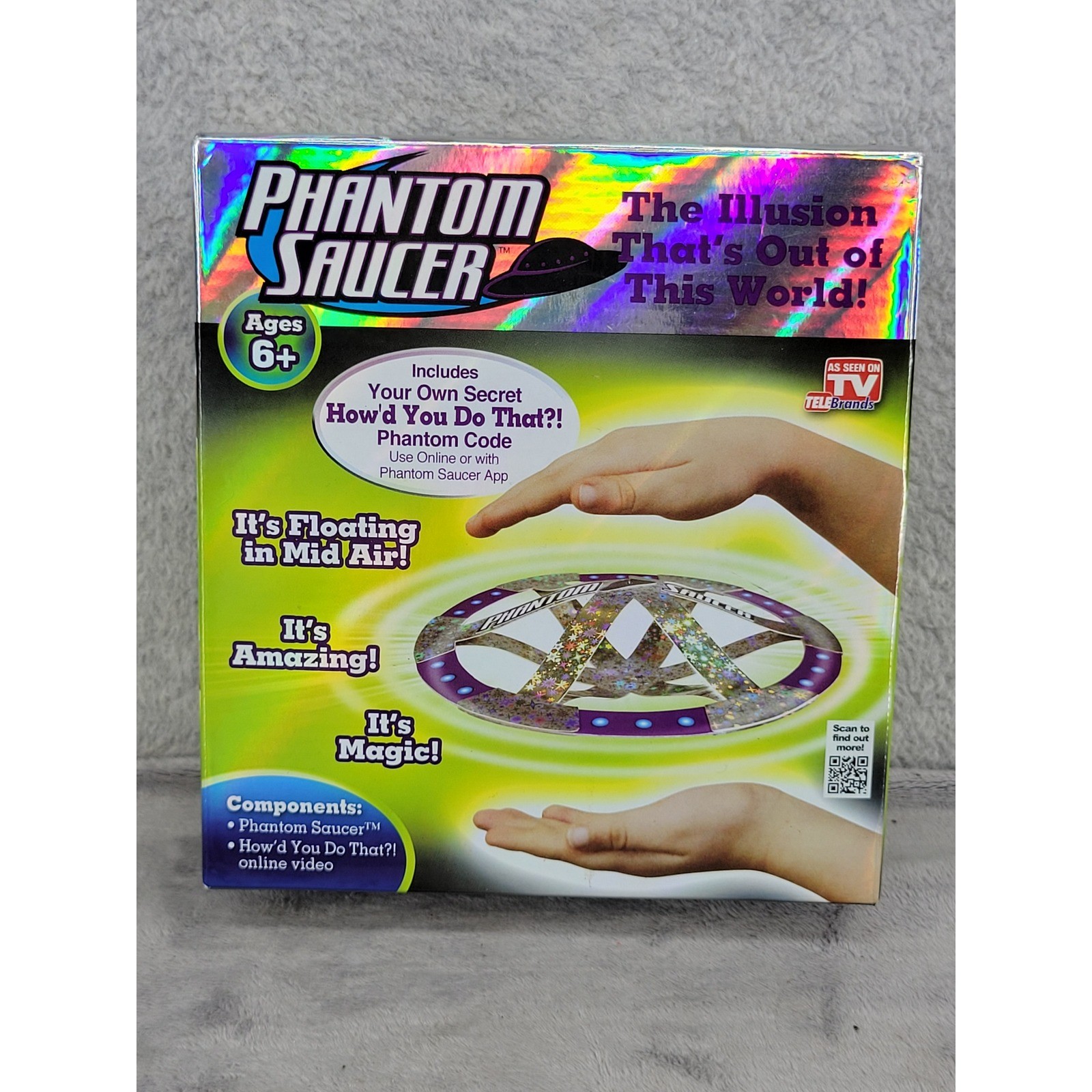 Telebrands Phantom Saucer Floating Illusion Magic Trick Toy Ages 6+