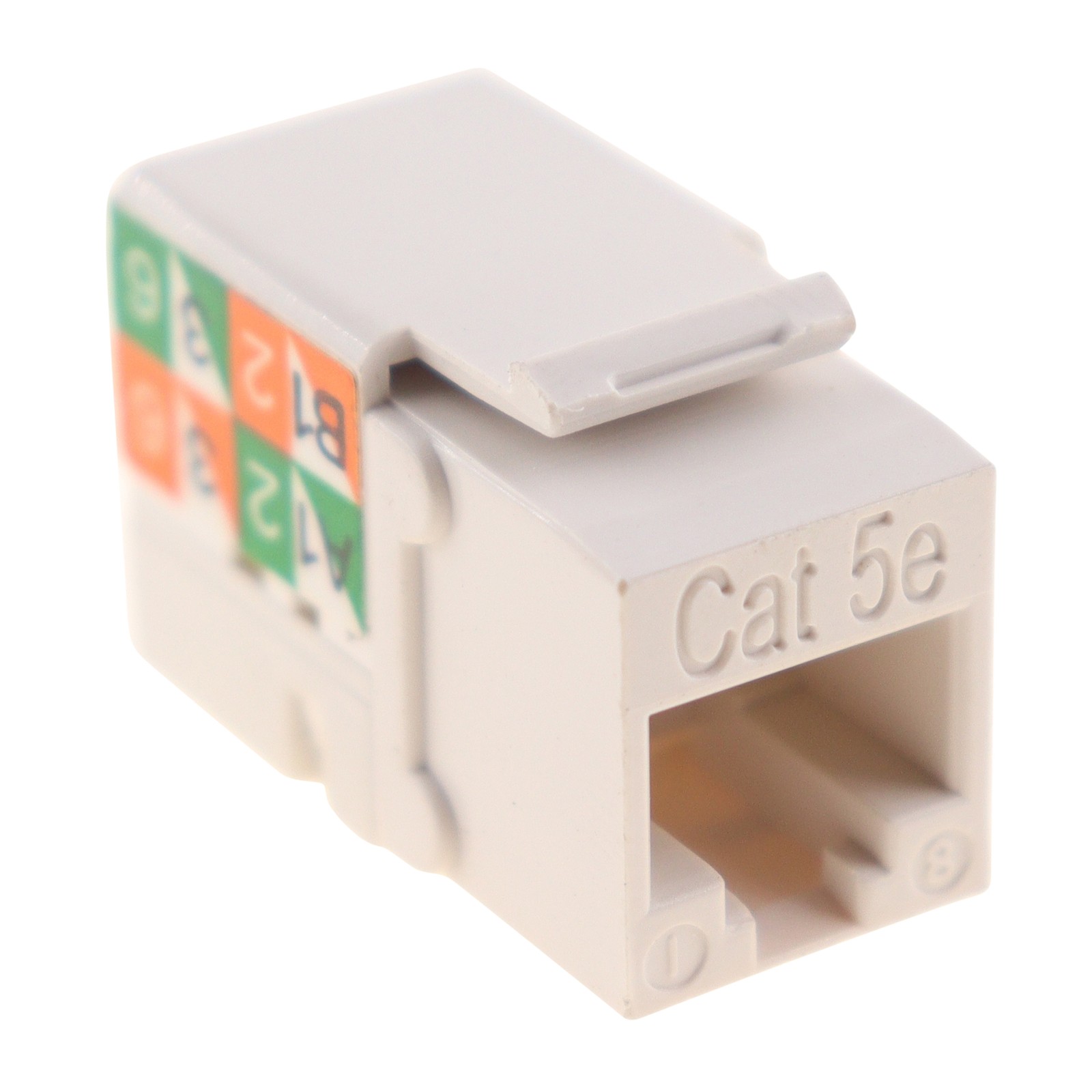 STRUCTURED CABLING PRODUCTS 101-WH-M MODULAR KEYSTONE RJ45 CAT5E JACK, WHITE