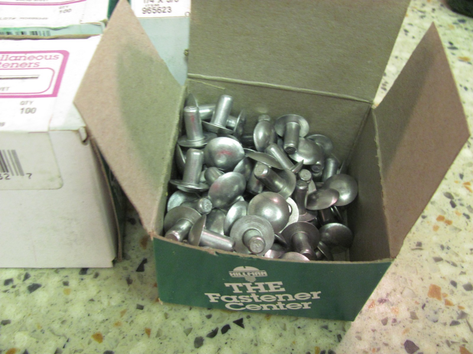1/4" Diameter X 1/2" Length Solid Aluminum Rivets, Pack of 100