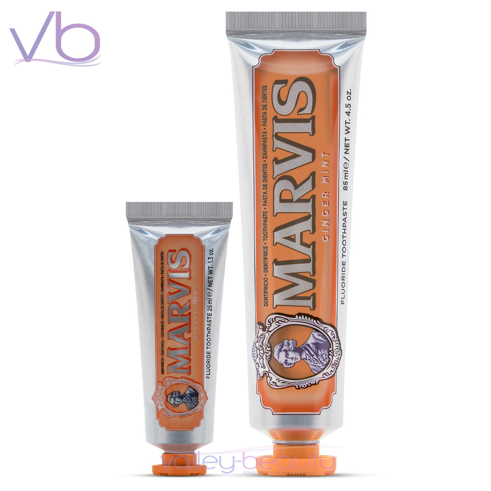 MARVIS Ginger Mint | Italian Luxury Toothpaste, Refreshing "Hot and Cold" Effect