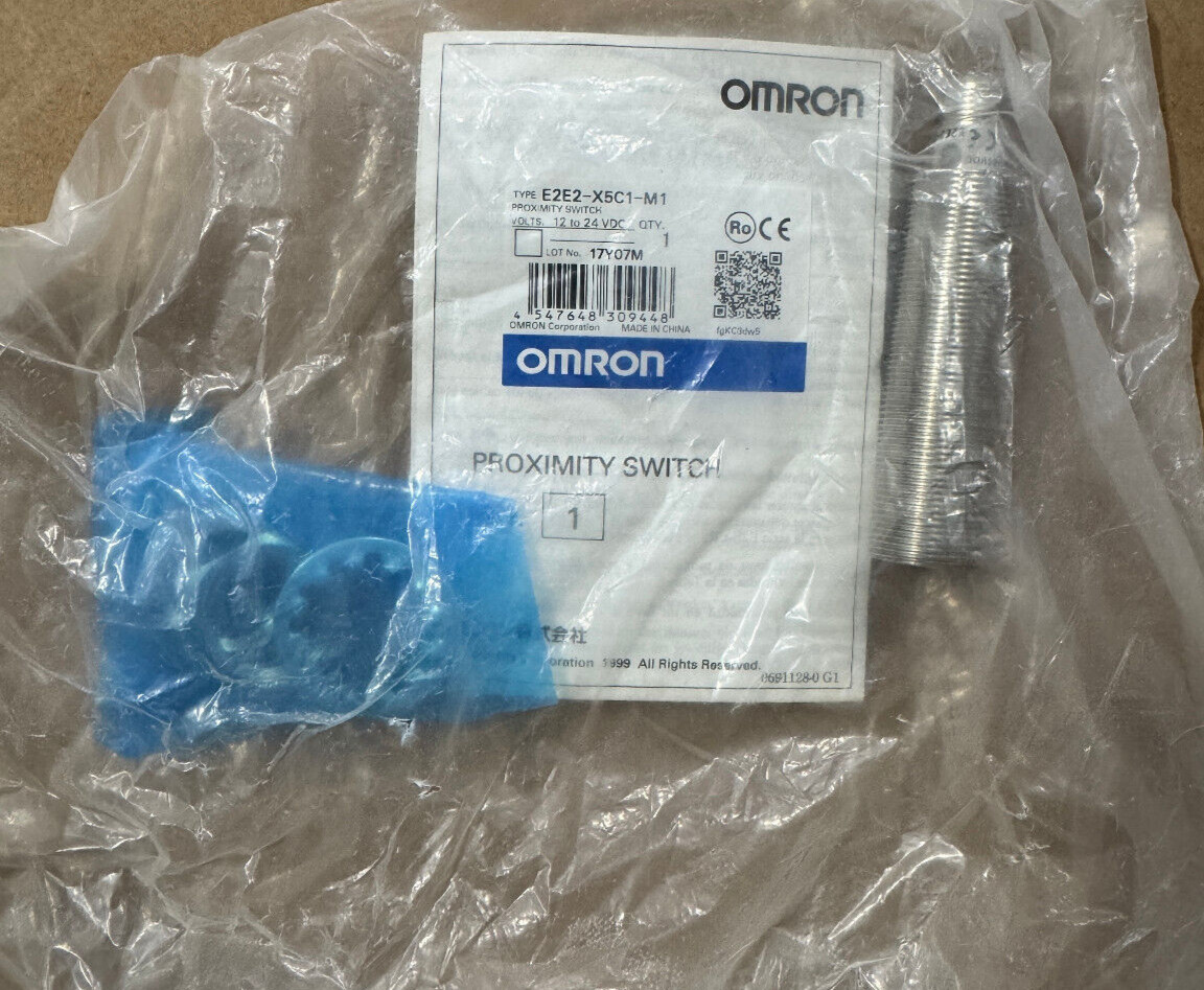 Omron E2E-X5C1-M1 Proximity Sensor with Hardware New in Sealed Bag